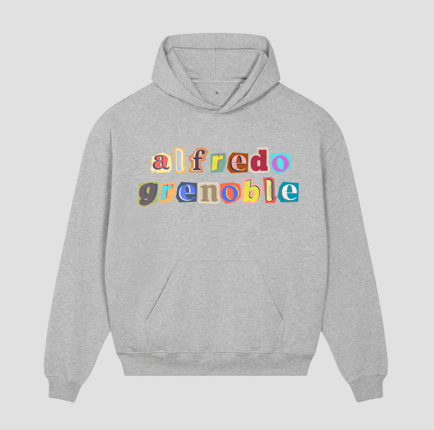 Grey Colorful Hoodie